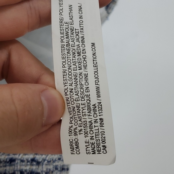 FDJ Margot Mixed Media Jacket Western Edwardian Twee Fringe Tweed Womens XS - Picture 7 of 12